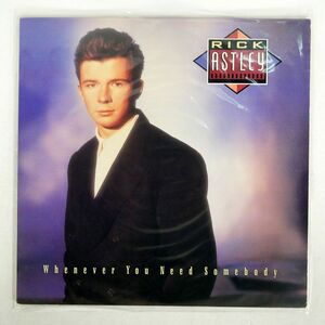 米 RICK ASTLEY/WHENEVER YOU NEED SOMEBODY/RCA VICTOR 68221R LP