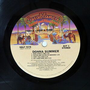 米 DONNA SUMMER/ONCE UPON A TIME/CASABLANCA NBLP70782 LPの画像2