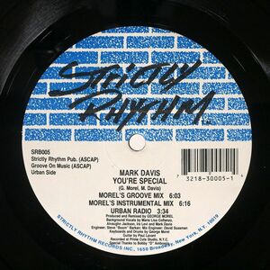 MARK DAVIS/YOU’RE SPECIAL/STRICTLY RHYTHM SRB005 12