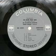 米 オーマンディー/ヘンデル：花火の音楽 / 水上の音楽/COLUMBIA MASTERWORKS MS6095 LP_画像2