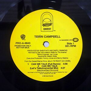 米 TEVIN CAMPBELL/CAN WE TALK (REMIX)/QWEST PROA6643 12