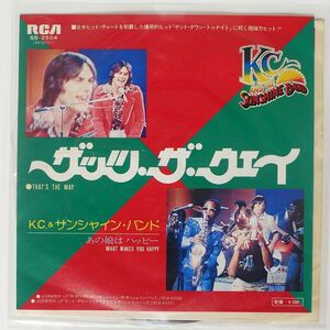 K.C. & THE SUNSHINE BAND/THAT’S THE WAY (I LIKE IT) / WHAT MAKES YOU HAPPY/RCA SS2504 7 □