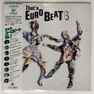 帯付き 見本盤 VA/THAT’S EUROBEAT VOL. 3/ALFA INTERNATIONAL ALI28058 LP