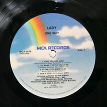 米 ONE WAY/LADY/MCA MCA5470 LP_画像2