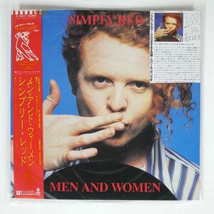 帯付き SIMPLY RED/MEN AND WOMEN/WEA P13477 LP