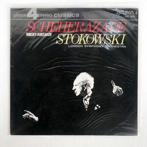 ジャンク 4CH レオポルト・ストコフスキー/コルサコフ 交響組曲「シェエラザード」/LONDON SLC5001 LP