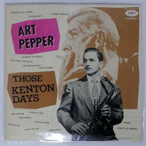 ART PEPPER/THOSE KENTON DAYS/CAPITOL ECJ50070 LP