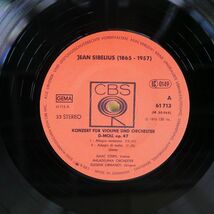 独 ユージン・オーマンディ/シベリウス ヴァイオリンと管弦楽のためのコンツェルト/CBS 61713 LP_画像2