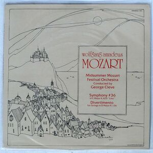 米 GEORGE CLEVE/MIDSUMMER MOZART FESTIVAL ORCHESTRA/AMADEUS AMADEUS1001 12