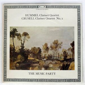 英 MUSIC PARTY/JOHANN NEPOMUK HUMMEL : CLARINET QUARTET/L’OISEAU-LYRE DSLO501 LP
