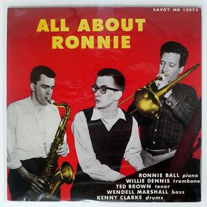 RONNIE BALL/ALL ABOUT RONNIE/SAVOY MGJ12075 LP