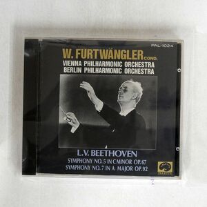 ウィルヘルム・フルトヴェングラー/ベートーヴェン：交響曲第５番、第７番/クラウンレコード PAL-1024 CD □