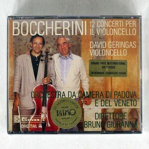 DAVID GERINGAS, ORCHESTRA DA CAMERA DI PADOVA E DEL VENTO, BRUNO GIURANNA/LUIGI BOCCHERINI: 12 CONCERTI PER IL VIOLONCEL CD