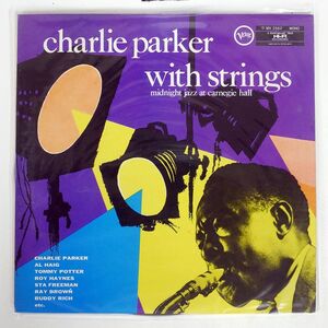 CHARLIE PARKER WITH STRINGS/MIDNIGHT JAZZ AT CARNEGIE HALL/VERVE MV2562 LP
