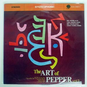 ART PEPPER QUARTET/ART OF PEPPER VOL. 2/OVERSEAS ULS1534V LP