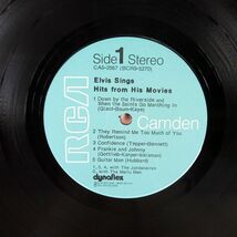 米 ELVIS PRESLEY/SINGS HITS FROM HIS MOVIES VOLUME 1/RCA CAMDEN CAS2567 LP_画像2