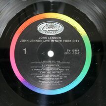 米 JOHN LENNON/LIVE IN NEW YORK CITY/CAPITOL SV12451 LP_画像2