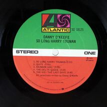 米 DANNY O’KEEFE/SO LONG HARRY TRUMAN/ATLANTIC SD18125 LP_画像2