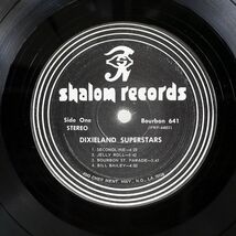 米 VA/DIXIELAND SUPERSTARS/SHALOM RECORDINGS BOURBON641 LP_画像2