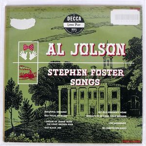 AL JOLSON/STEPHEN FOSTER SONGS/DECCA DL5308 LP