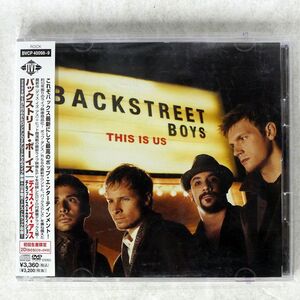 帯付き BACKSTREET BOYS/THIS IS US/JIVE BVCP40098 CD+DVD