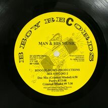米 BOOGIE DOWN PRODUCTIONS/MAN & HIS MUSIC/B-BOY BB12000 LP_画像2