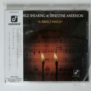 帯付き GEORGE SHEARING & ERNEST ANDERSON/A PERFECT MATCH/CONCORD VICS8023 CD □