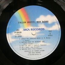 帯付き ニック・デカロ/イタリアン・グラフィティ/MCA P5938 LP_画像2