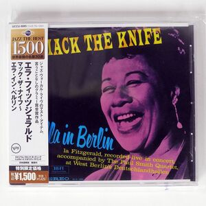 帯付き ELLA FITZGERALD/MACK THE KNIFE / ELLA IN BERLIN/VERVE UCCU9085 CD □