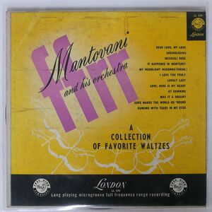 MANTOVANI AND HIS ORCHESTRA/A COLLECTION OF FAVORITE WALTZES/LONDON LL570 LP