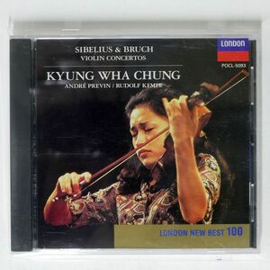 CHUNG, LONDON SYMPHONY ORCHESTRA, PREVIN, ETC./SIBELIUS & BRUCH: VIOLIN CONCERTOS/LONDON POCL5093 CD □