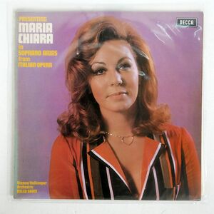 英 MARIA CHIARA/IN SOPRANO ARIAS FROM ITALIAN OPERA/DECCA SXL6548 LP