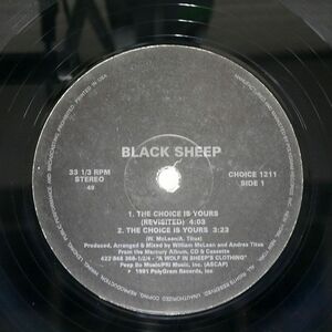  rice BLACK SHEEP/CHOICE IS YOURS/POLYGRAM RECORDS, INC. CHOICE1211 12