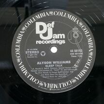 米 ALYSON WILLIAMS/SLEEP TALK/DEF JAM RECORDINGS 4468193 12_画像2