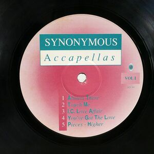 米 ブート VA/SYNONYMOUS ACCAPELLAS VOL I/NOT ON LABEL ACC001 LP