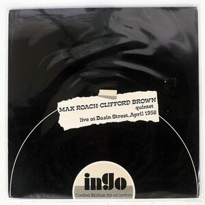 伊 CLIFFORD BROWN AND MAX ROACH/LIVE AT BASIN STREET, APRIL 1956/INGO INGOTWO LP