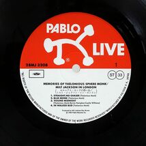 帯付き ミルト・ジャクソン/セロニアス・モンクの想い出/PABLO LIVE 28MJ3208 LP_画像2