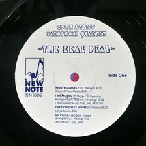 米 29TH STREET SAXOPHONE QUARTET/REAL DEAL/NEW NOTE NN1006 LP_画像2