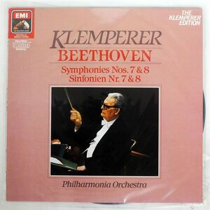 独 クレンペラー/ベートーヴェン：交響曲第7番 第8番/HIS MASTER’S VOICE 2903281 LP