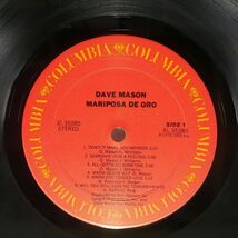 米 DAVE MASON/MARIPOSA DE ORO/COLUMBIA JC35285 LP_画像2