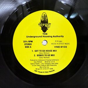 米 UNDERGROUND HOUSING AUTHORITY/GOT TO KNOW/HOUSE -N- EFFECT HNE9103 12