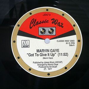 MARVIN GAYE/GOT TO GIVE IT UP / BRICK HOUSE / ALL NIGHT LONG/CLASSIC WAX CLASSICWAX12003 12