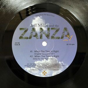 JEFF MILLS AND ZANZA 21/WHEN TIME IS RIGHT/AXIS AX102 LP