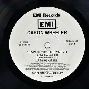 見本盤 CARON WHEELER/LIVIN’ IN THE LIGHT (RE-MIX)/EMI SPRO56175 12