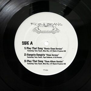 TONY TOUCH/PLAY THAT SONG/RICE & BEANS ENTERTAINMENT TT 004 12