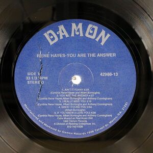 RENE HAYES/YOU ARE THE ANSWER/DAMON RECORDS 42988-13 LP