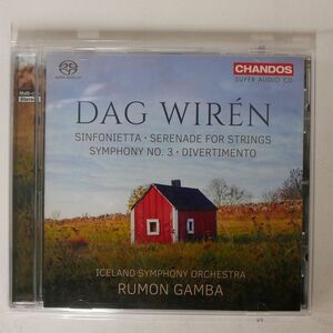 RUMON GAMBA/DAG WIREN : SYMPHONY NO.3/CHANDOS CD □