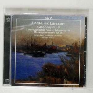 LARS ERIK LARSSON/ORCHESTRAL WORKS VOL.3/CPO CD □