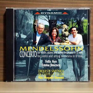 ORQUESTA SINFONICA DE CASTILLA LEON/MENDELSSOHN CONCERTO/DYNAMIC CDS153 CD □