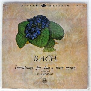  красный запись CICCOLINI/BACH: INVENTIONS FOR TWO & THERR VOICES/ANGEL AA7212 LP